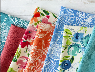 Outdoor Pillows Custom Made in Richloom Solairum Printed Polyester Fabrics